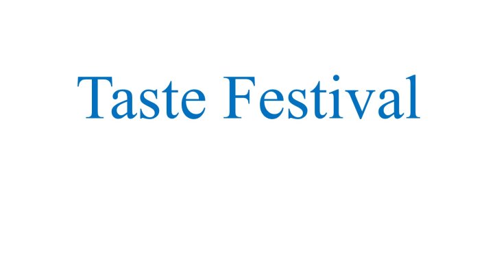 Taste Festival