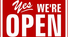 Open sign